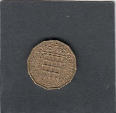 Beschrijving: 3 Pence  ELIZABETH II  